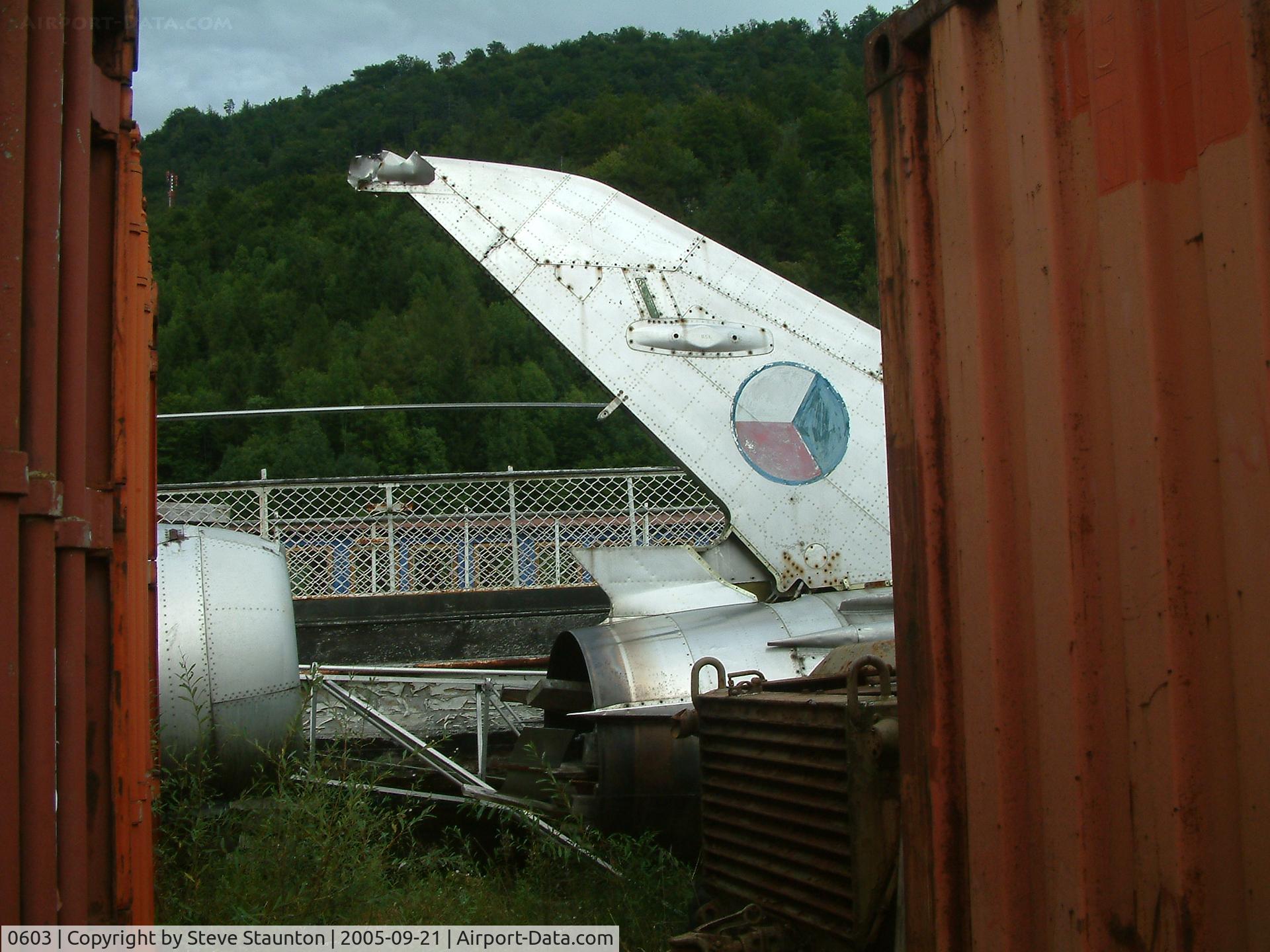 0603, Mikoyan-Gurevich MiG-21F-13 C/N 760603, Taken at Bad Ischl Museum, Austria 21st September 2005