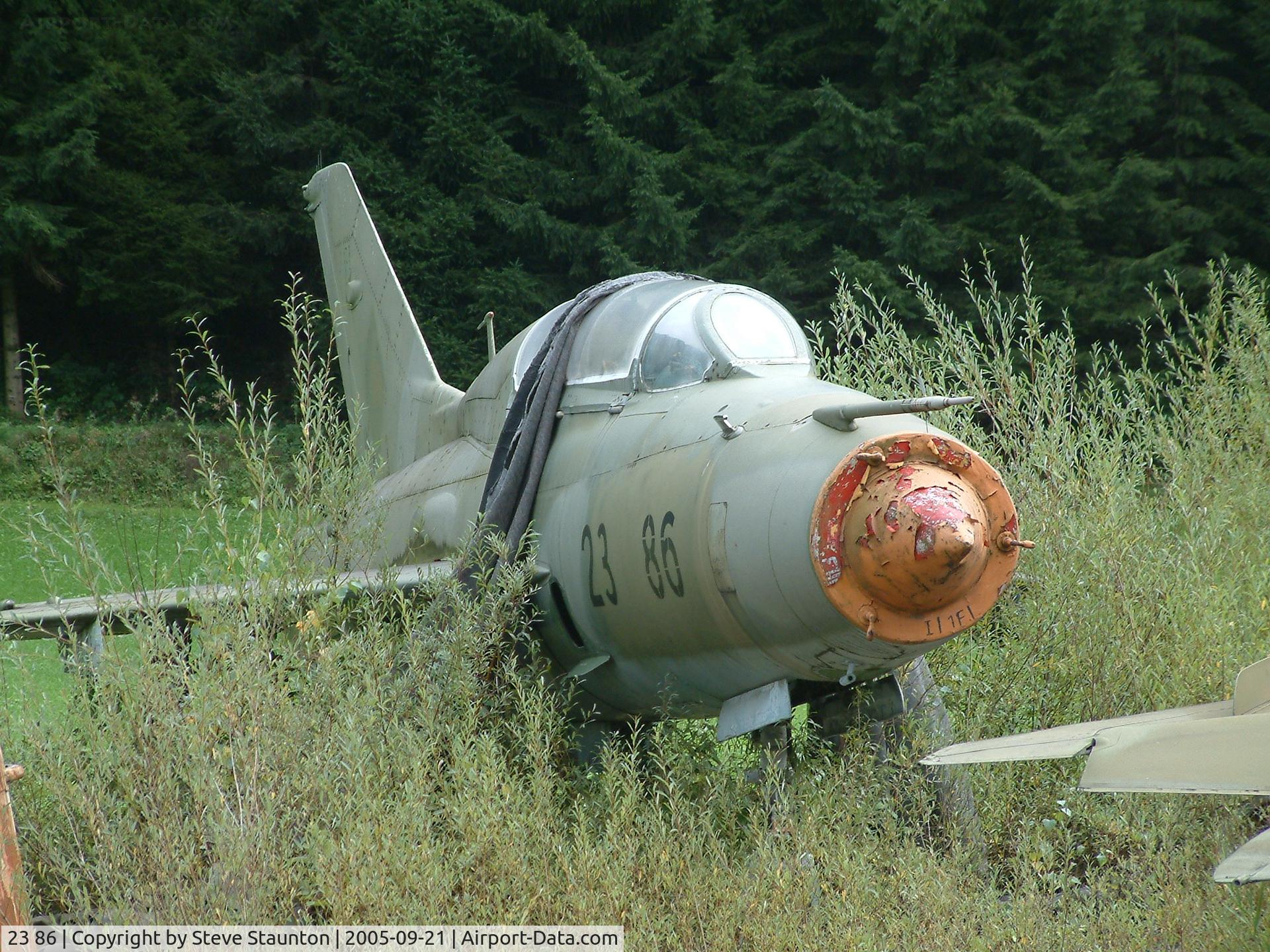 23 86, 1964 Mikoyan-Gurevich MiG-21U-400 C/N 661119, Taken at Bad Ischl Museum, Austria 21st September 2005