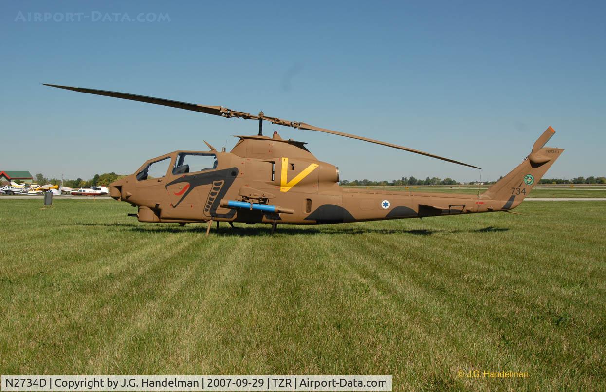 N2734D, 1977 Bell TAH-1P C/N 22072, ex-U.S. Army TAH-1P parked at Bolton Field OH