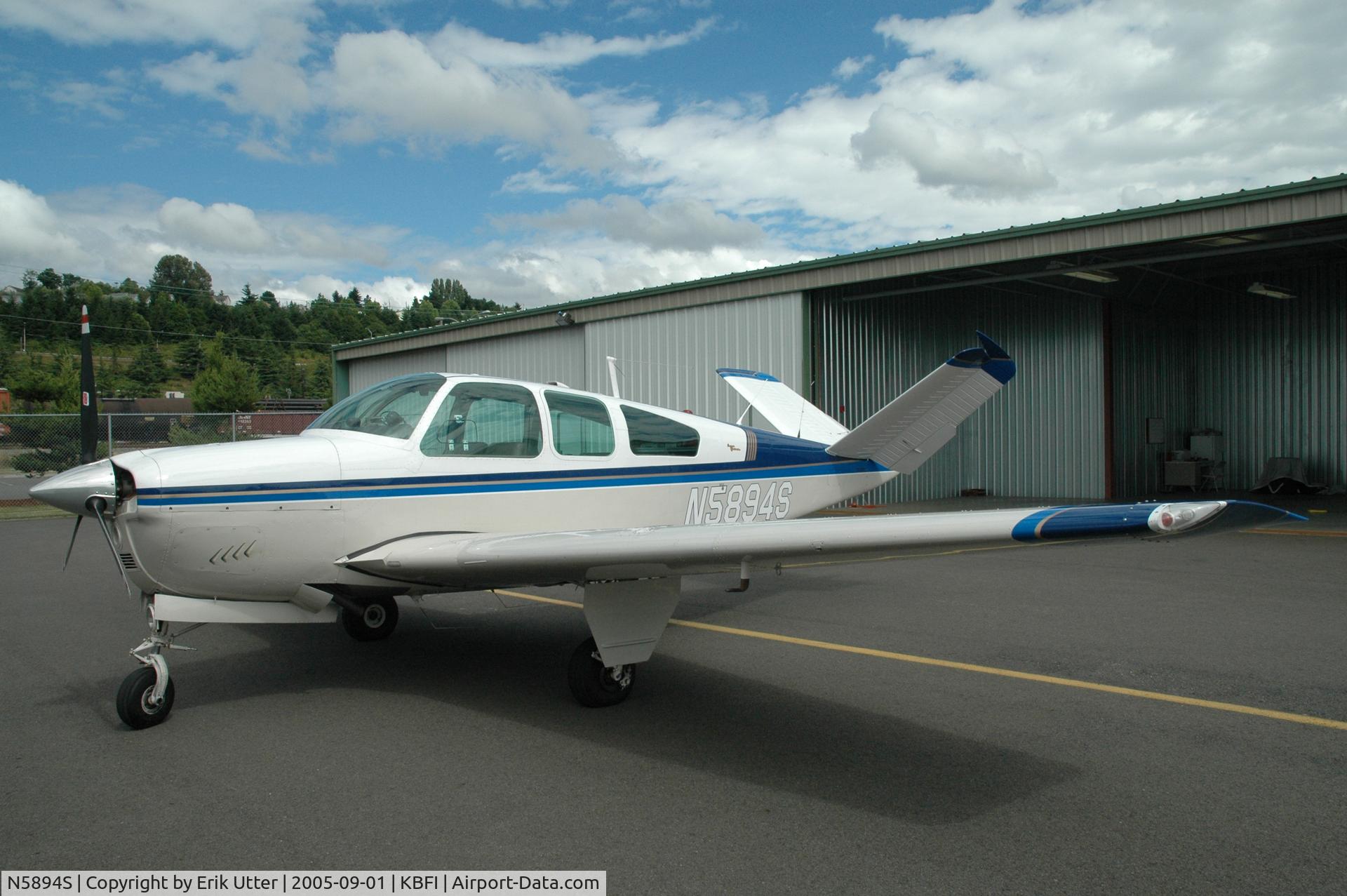 N5894S, 1965 Beech S35 Bonanza C/N D-7765, N5894S