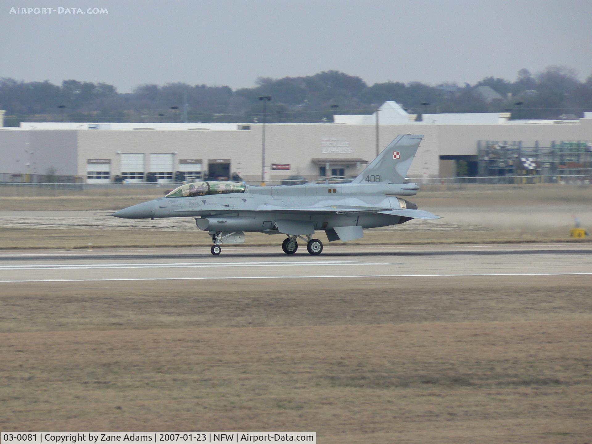 03-0081, 2003 Lockheed Martin F-16D Fighting Falcon C/N JD-6, Future Polish F-16D - Flight Test at Lockheed Martin - Ft. Worth