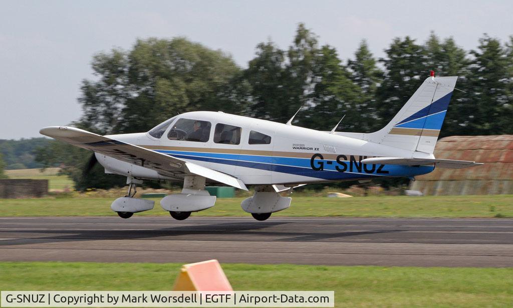 G-SNUZ, 1983 Piper PA-28-161 Cherokee Warrior II C/N 28-8416021, Taken at Fairoaks airport in the UK