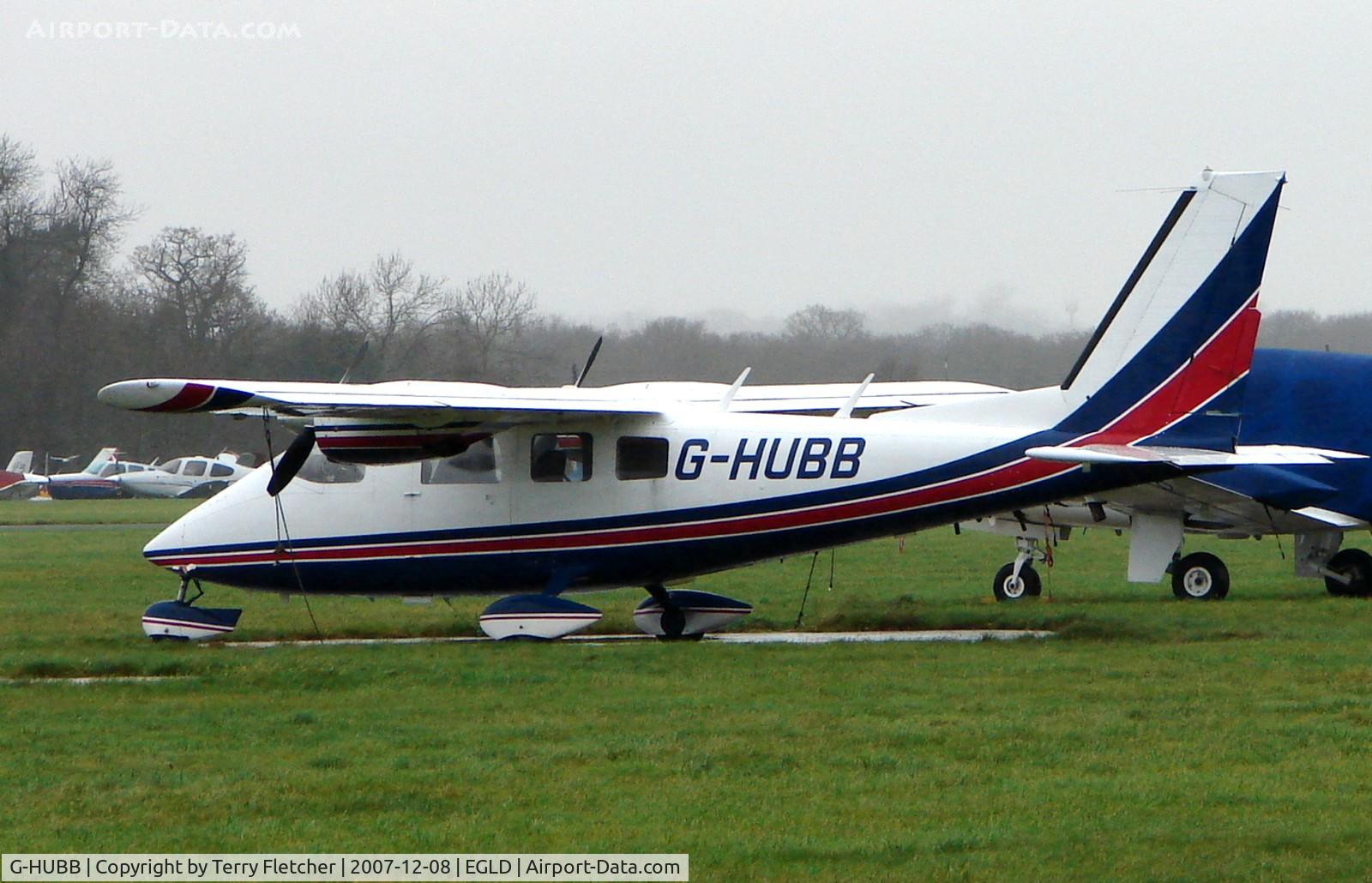 G-HUBB, 1979 Partenavia P-68B Victor C/N 194, Partenavia P68B at Denham