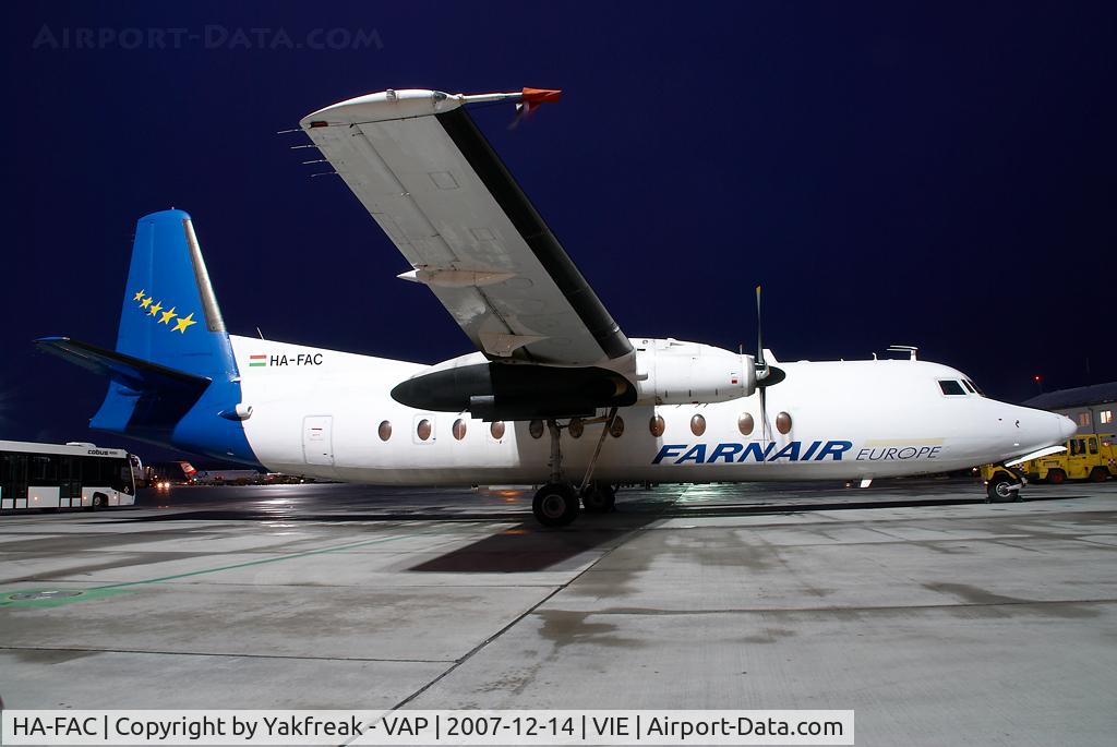 HA-FAC, 1967 Fokker F-27-500 Friendship C/N 10341, Farnair Fokker 27