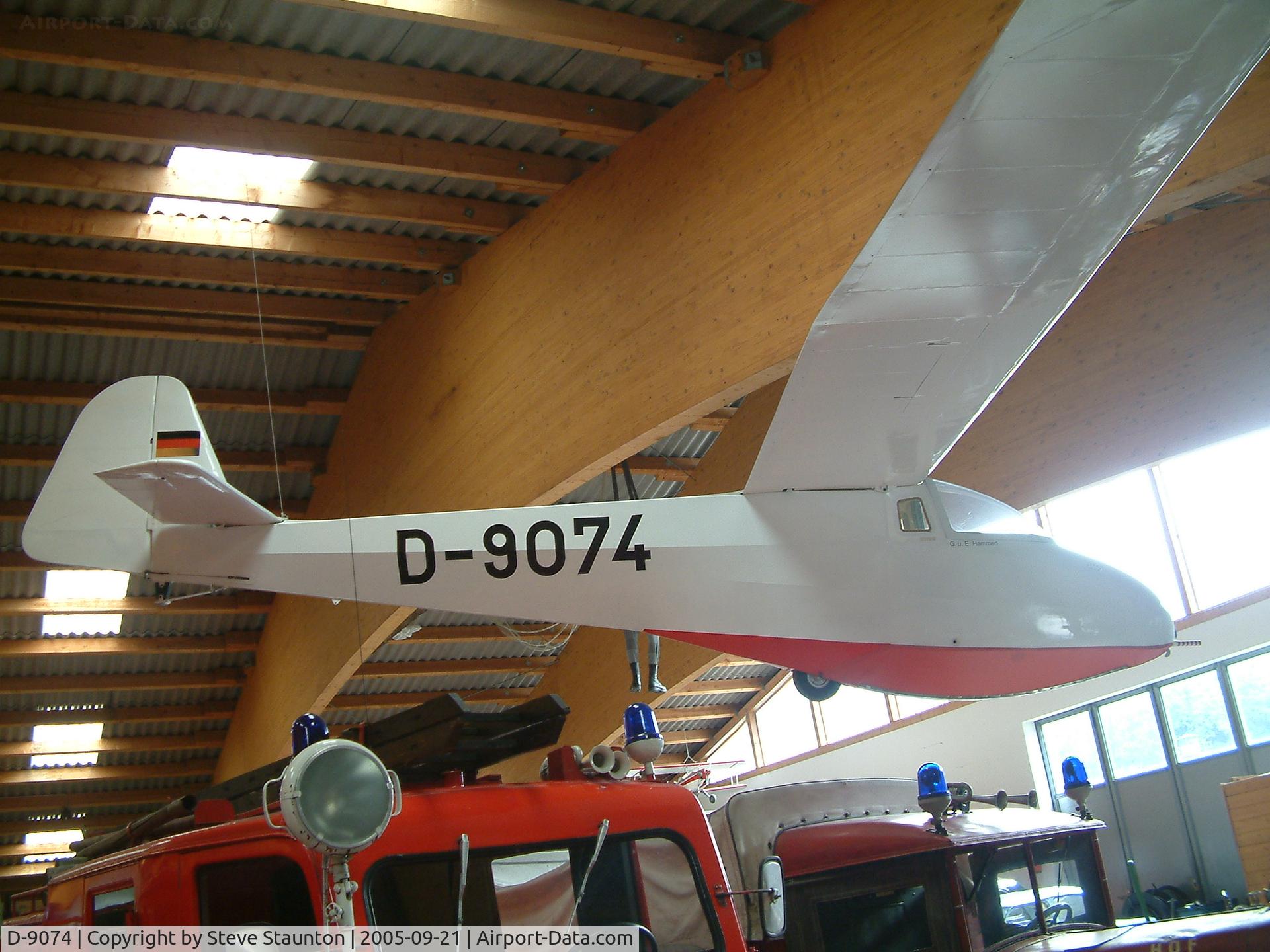 D-9074, Scheibe L-Spatz 55 C/N 567, Taken at Bad Ischl Museum, Austria 21st September 2005