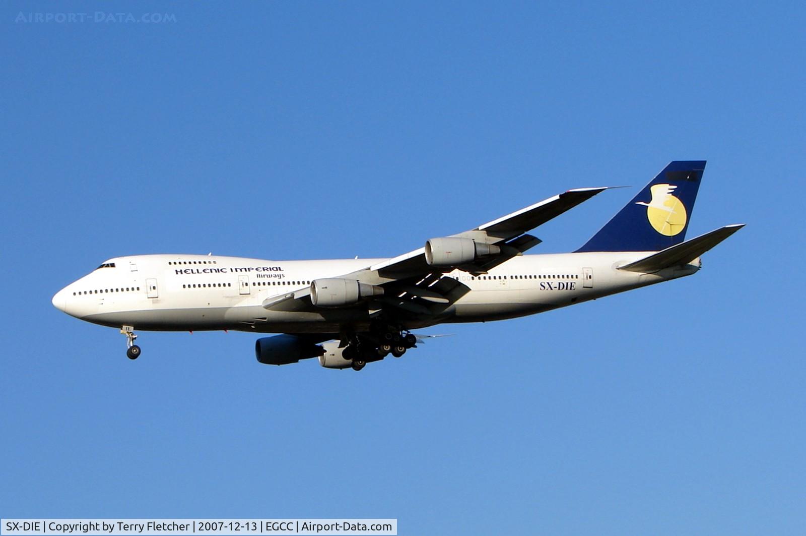 SX-DIE, 1986 Boeing 747-230BM C/N 23509, Hellenic Imperial Airways B747 - new Greek carrier at Manchester