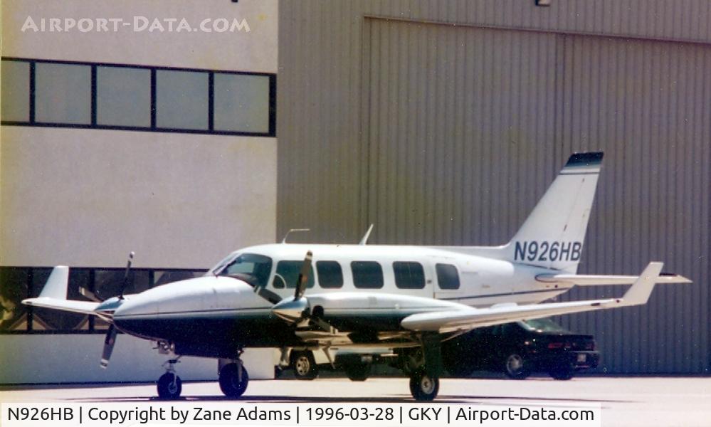 N926HB, 1975 Piper PA-31-350 Chieftain C/N 317552007, At Arlington Municipal