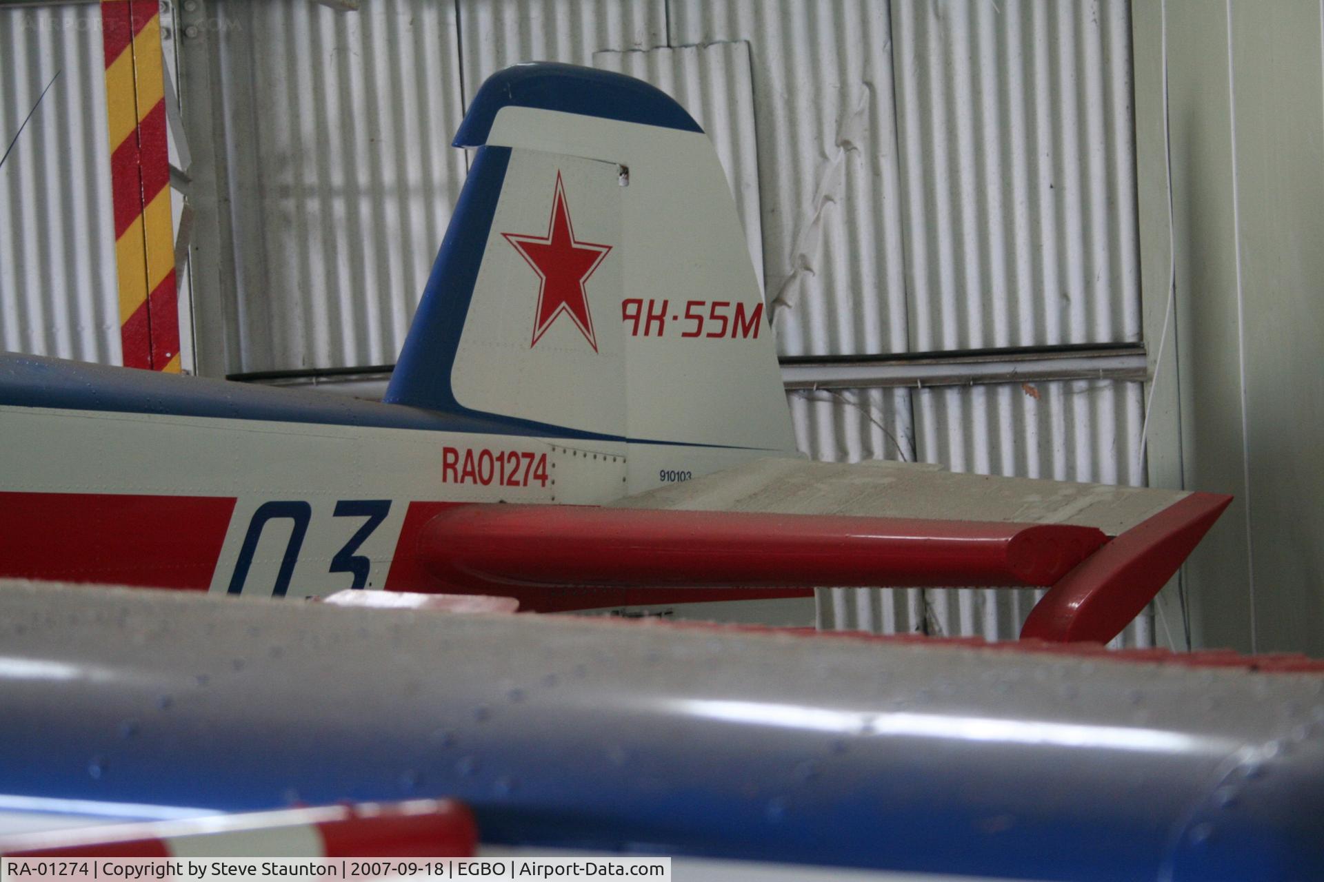 RA-01274, Yakovlev Yak-55 C/N 910103, Taken at Halfpenny Green 18th September 2007