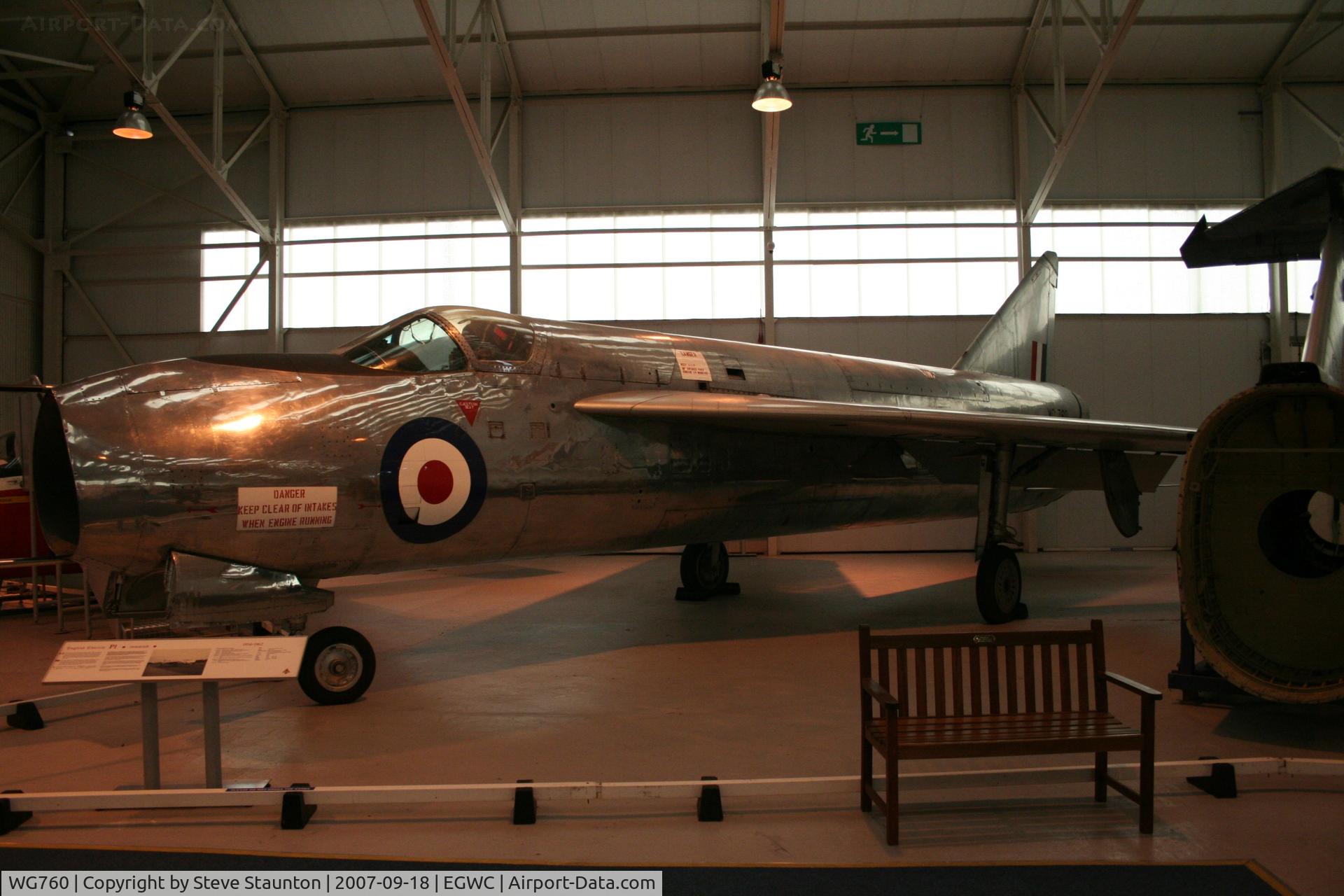 WG760, 1954 English Electric P.1A C/N 95001, Taken at Cosford 18th September 2007