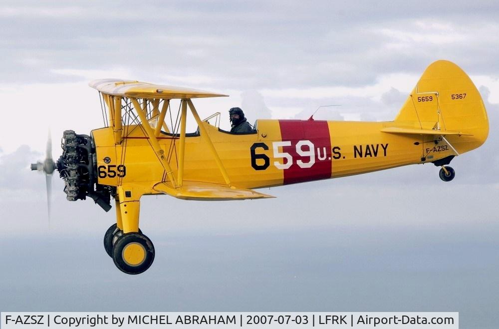 F-AZSZ, Boeing E75 C/N 75-5659, COAST NORMANDY FRANCE