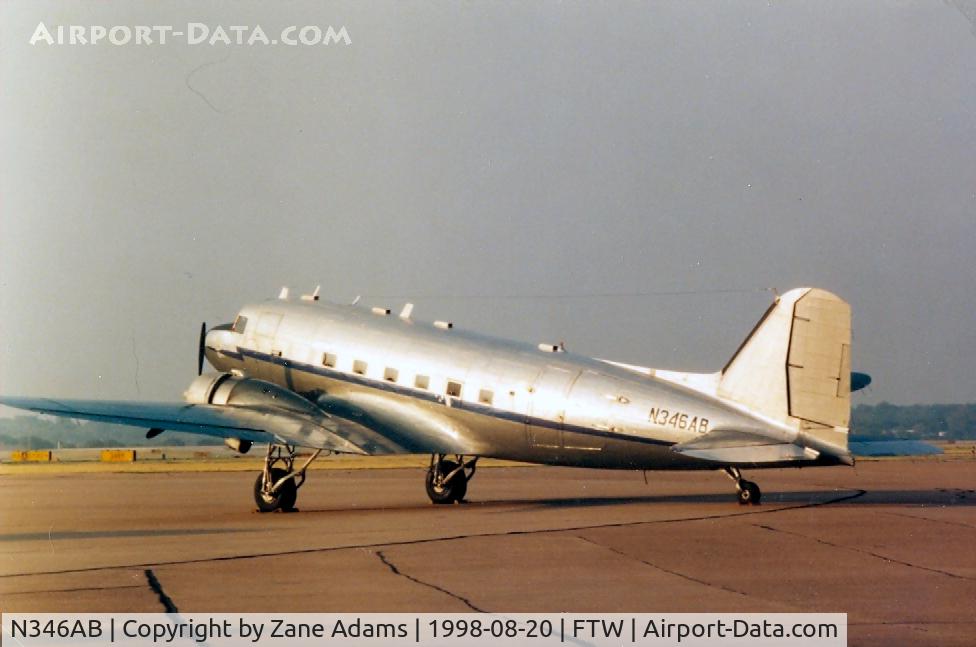 N346AB, 1945 Douglas DC3C-R-1830-90C C/N 16693, On the ramp at Mecham Field