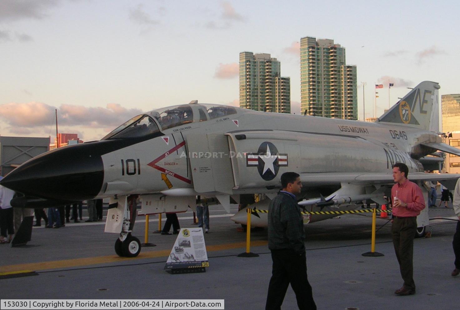 153030, McDonnell F-4N Phantom II C/N 1557, F-4H at Midway