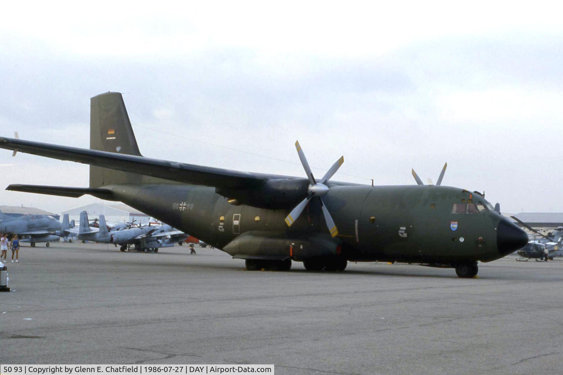 50 93, Transall C-160D C/N D130, German Transall C.160  from LTG-63 at the Dayton Air Show