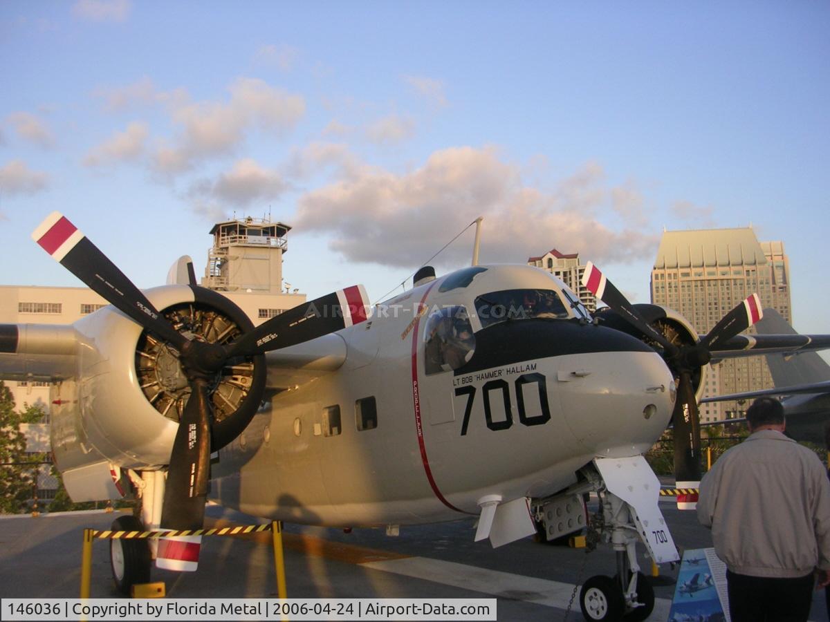 146036, Grumman C-1A Trader C/N 66, C-1 Trader at the Midway
