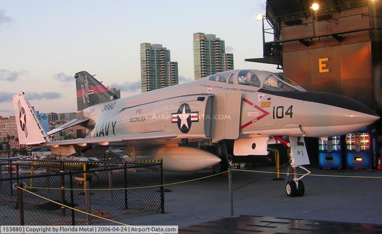 153880, McDonnell F-4S Phantom II C/N 2466, F-4S at Midway