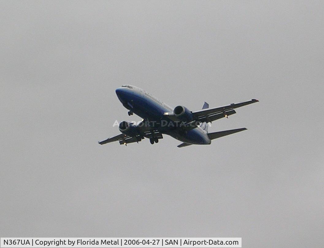 N367UA, 1989 Boeing 737-322 C/N 24536, United
