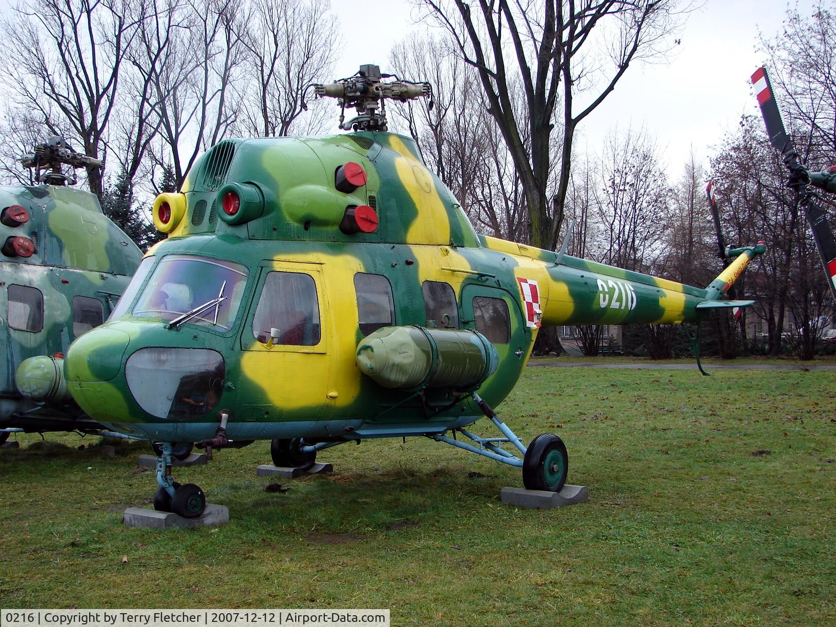 0216, 1967 PZL-Swidnik Mi-2T Hoplite C/N 530216116, This Mil Mi-2T c/n 530216116 is preserved at the Poland Aviation Museum in Krakow