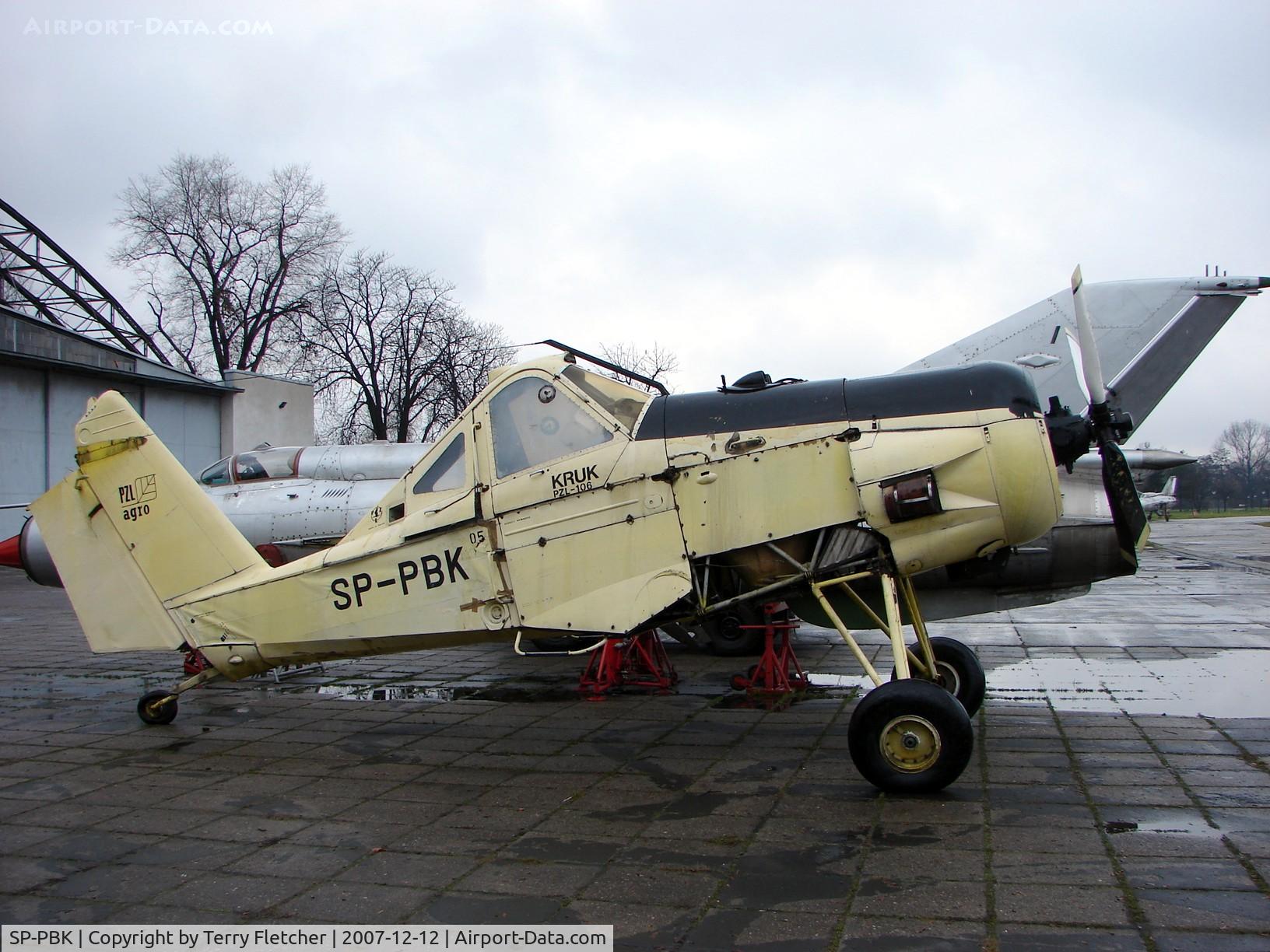 SP-PBK, 1975 PZL-Okecie PZL-106 Kruk C/N 05005, Awaiting re-assembly at the Poland Aviation Museum in Krakow
