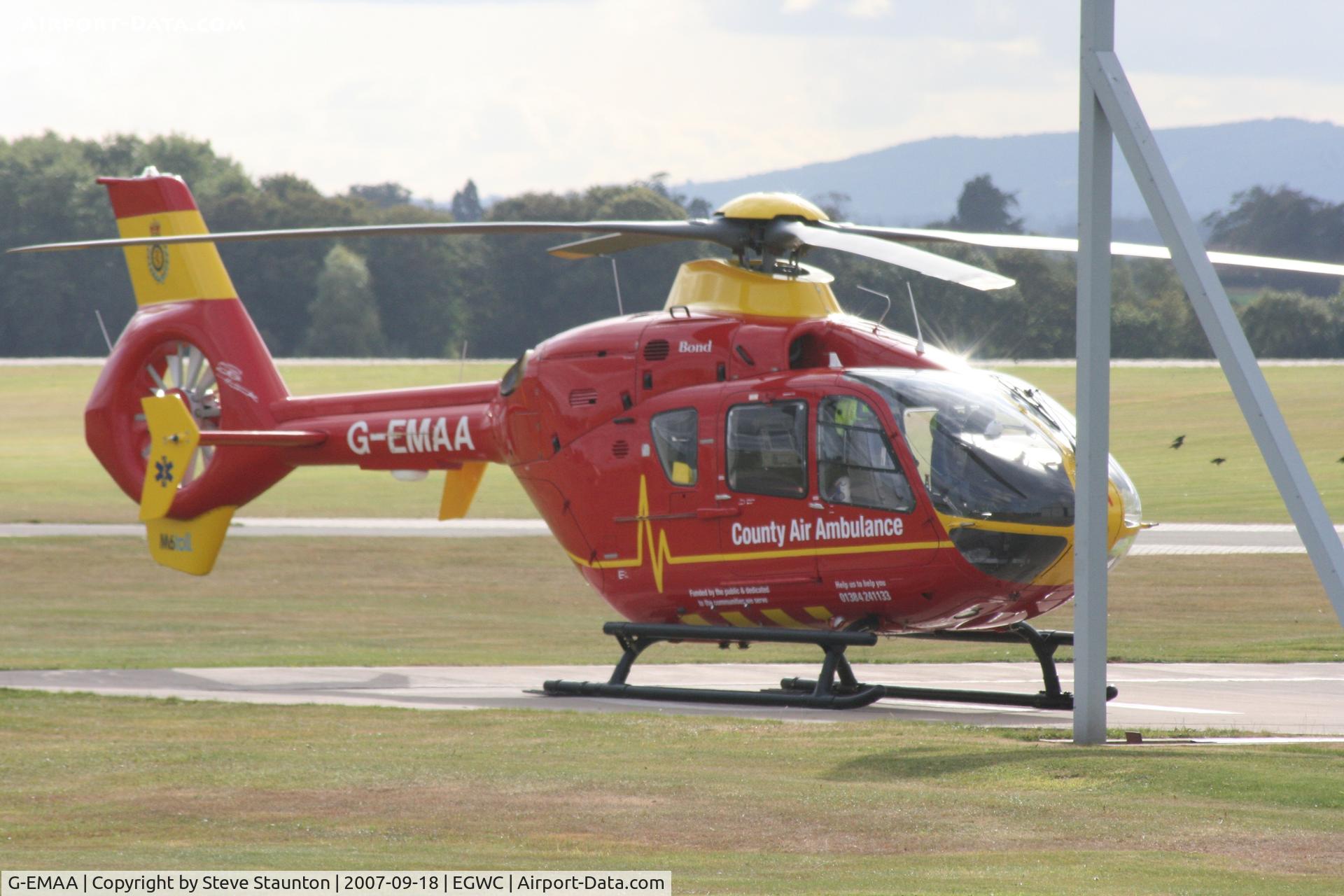 G-EMAA, 2005 Eurocopter EC-135T-2 C/N 0448, Taken at Cosford 18th September 2007