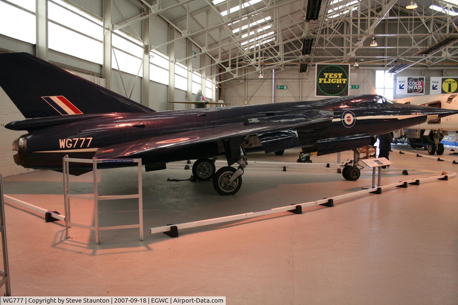 WG777, 1956 Fairey Delta FD2 C/N F9422, Taken at Cosford 18th September 2007