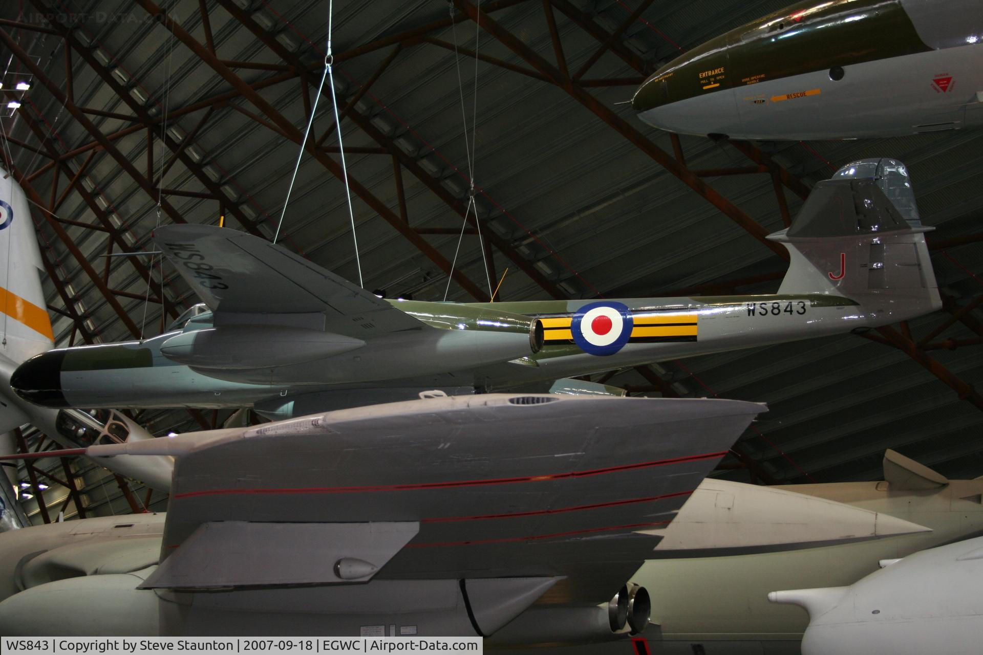 WS843, Gloster Meteor NF(T).14 C/N Not found WS843, Taken at Cosford 18th September 2007