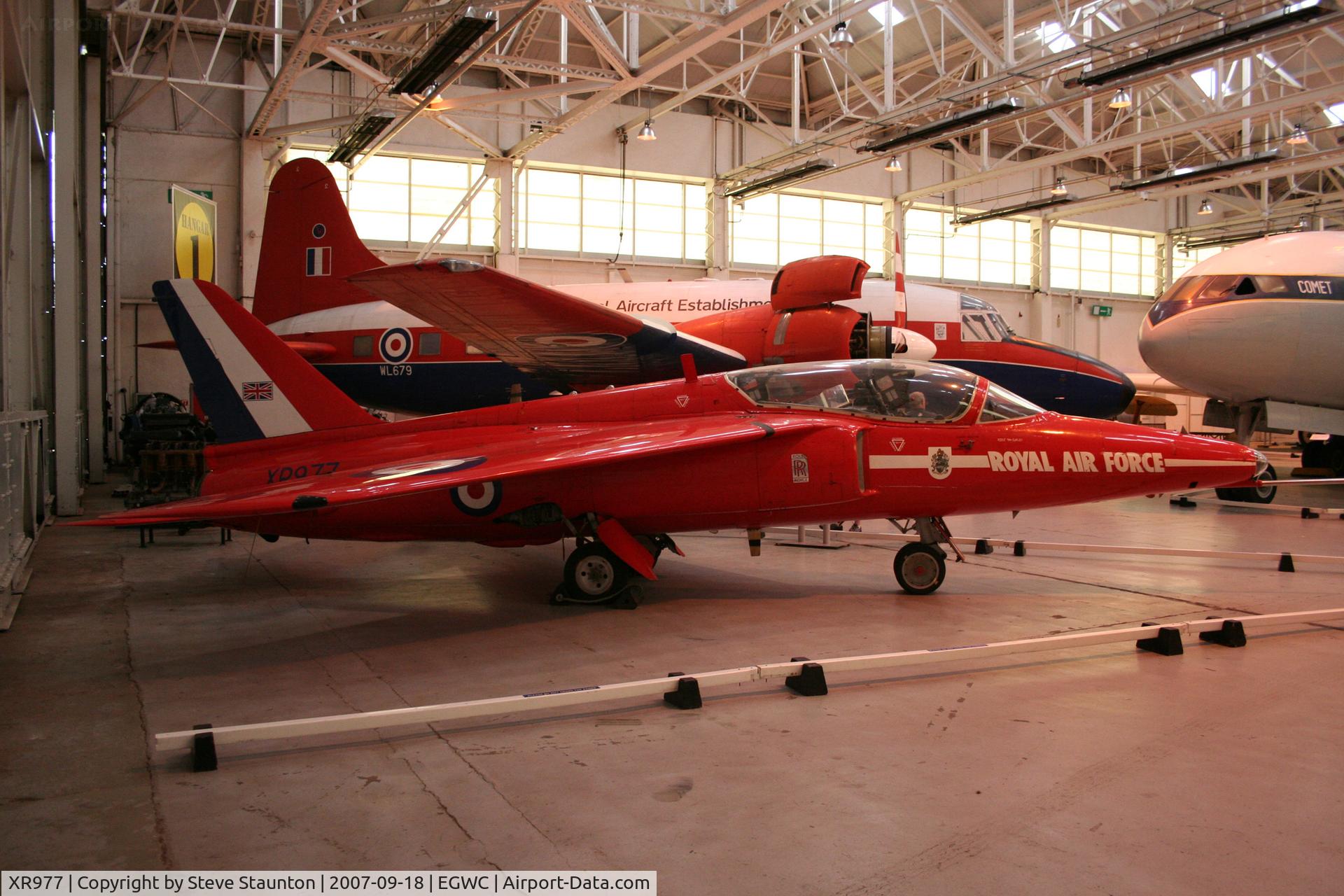 XR977, 1964 Hawker Siddeley Gnat T.1 C/N FL574, Taken at Cosford 18th September 2007