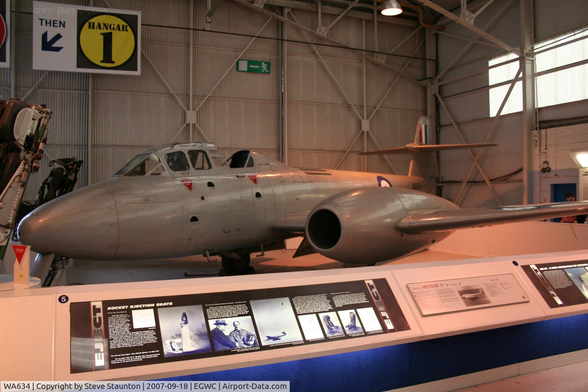 WA634, Gloster Meteor T.7 C/N Not found WA634, Taken at Cosford 18th September 2007