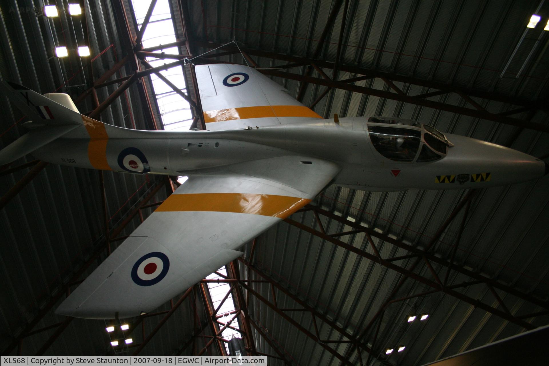 XL568, 1958 Hawker Hunter T.7A C/N 41H-693719, Taken at Cosford 18th September 2007