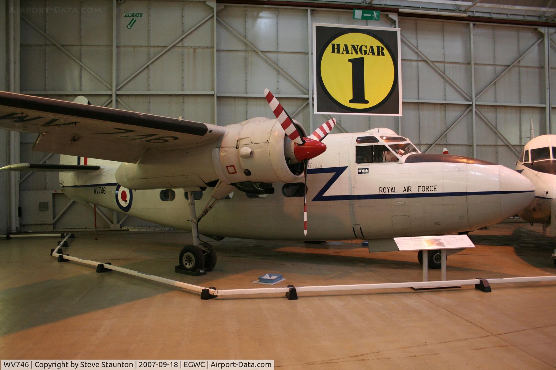 WV746, Hunting Percival P-66 Pembroke C1 C/N PAC/66/53, Taken at Cosford 18th September 2007