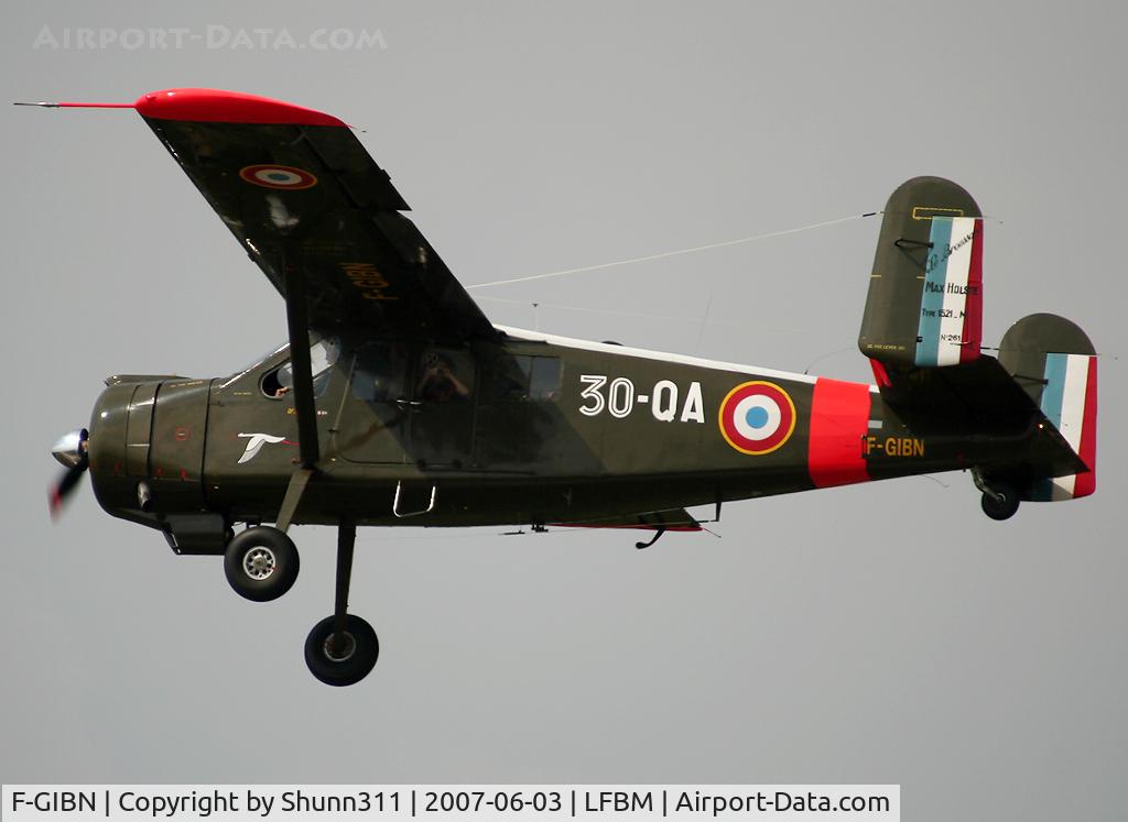 F-GIBN, Max Holste MH-1521M Broussard C/N 317, Low pass during Airshow...