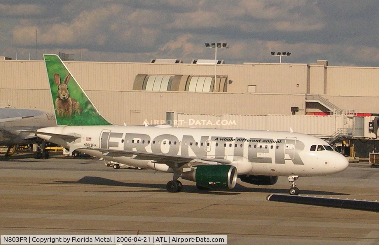 N803FR, 2003 Airbus A318-111 C/N 2017, Frontier