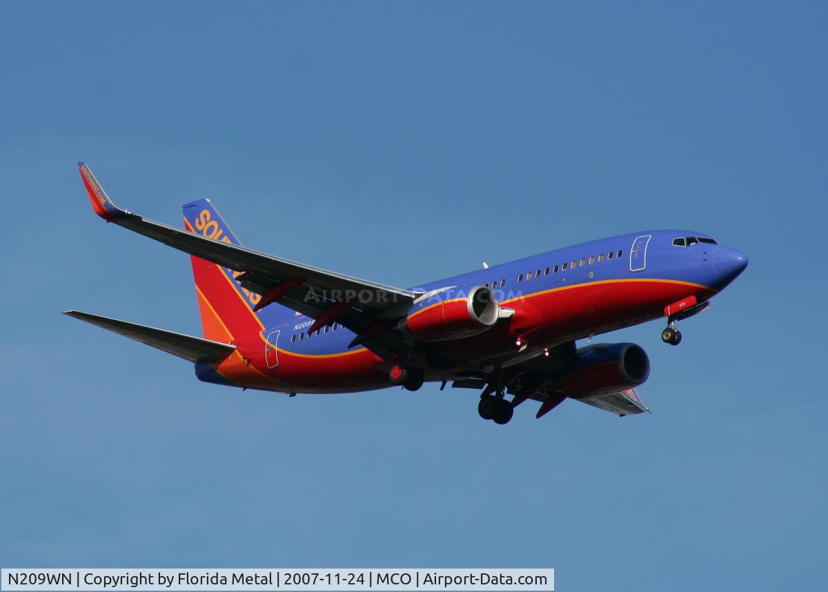 N209WN, 2005 Boeing 737-7H4 C/N 32484, Southwest