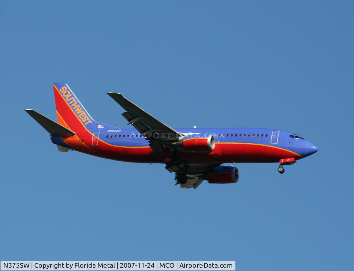 N375SW, 1993 Boeing 737-3H4 C/N 26583, Southwest