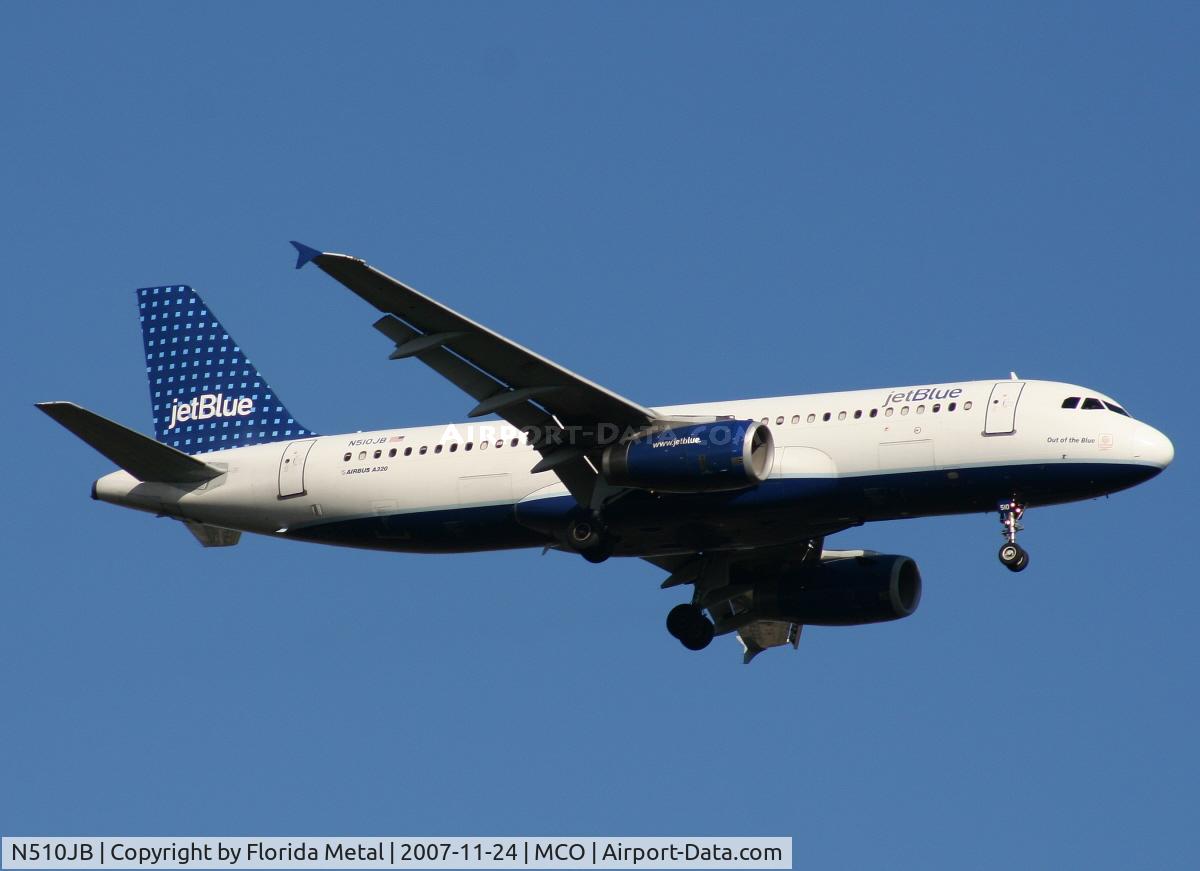 N510JB, 2000 Airbus A320-232 C/N 1280, Jet Blue