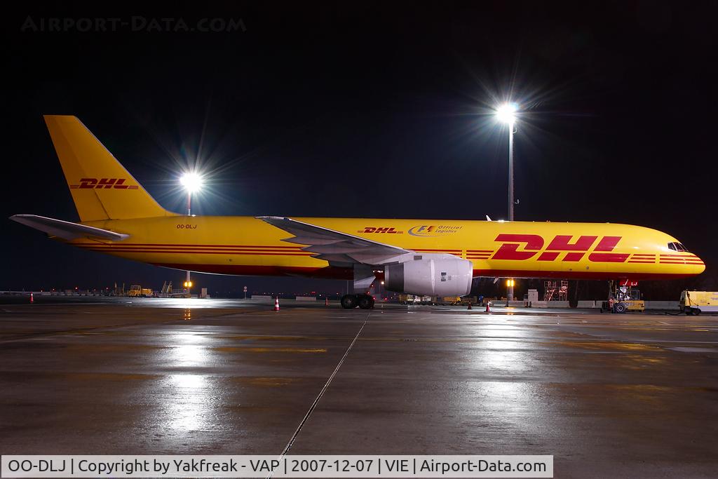 OO-DLJ, 1991 Boeing 757-23APF C/N 24971, European Air Transport Boeing 757-200F in DHL colors