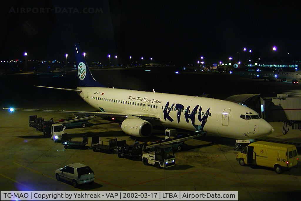 TC-MAO, 2001 Boeing 737-86N C/N 28645, Cyprus Turkish Boeing 737-800