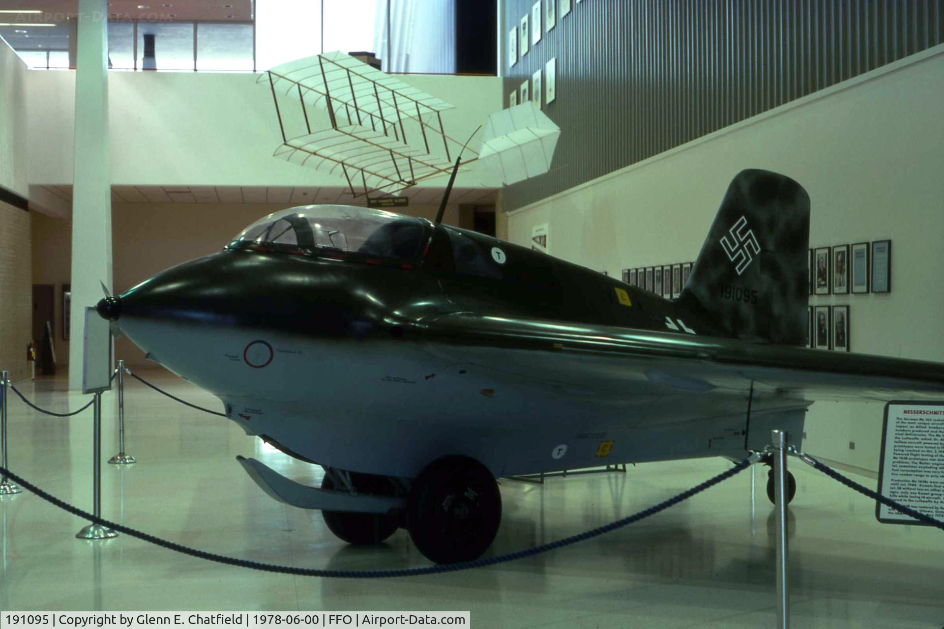 191095, Messerschmitt Me-163B Komet C/N Not found 191095, Me.163 at the National Museum of the U.S. Air Force