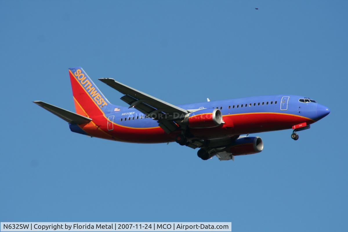 N632SW, 1996 Boeing 737-3H4 C/N 27707, Southwest