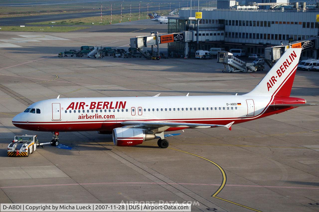D-ABDI, 2006 Airbus A320-214 C/N 2853, Push-back