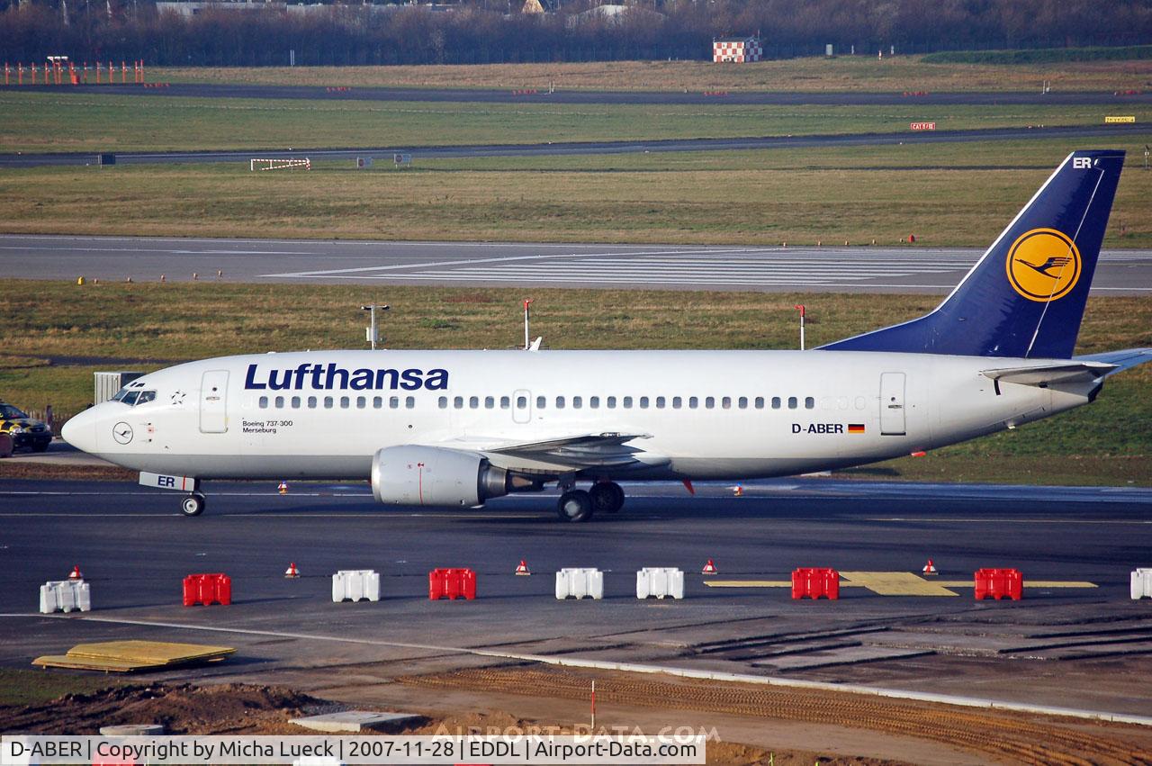 D-ABER, 1992 Boeing 737-330 C/N 26431, Just landed