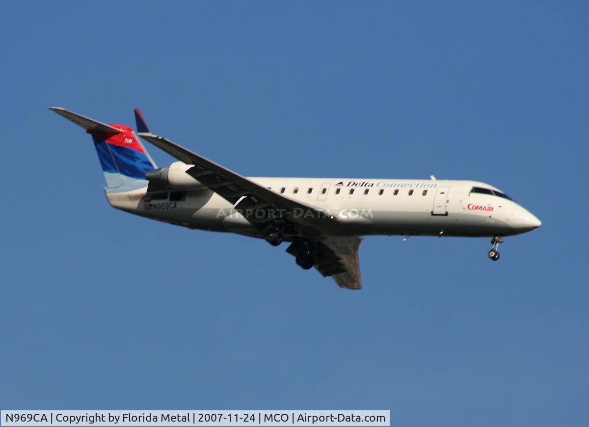 N969CA, 1996 Canadair CRJ-100ER (CL-600-2B19) C/N 7141, Comair
