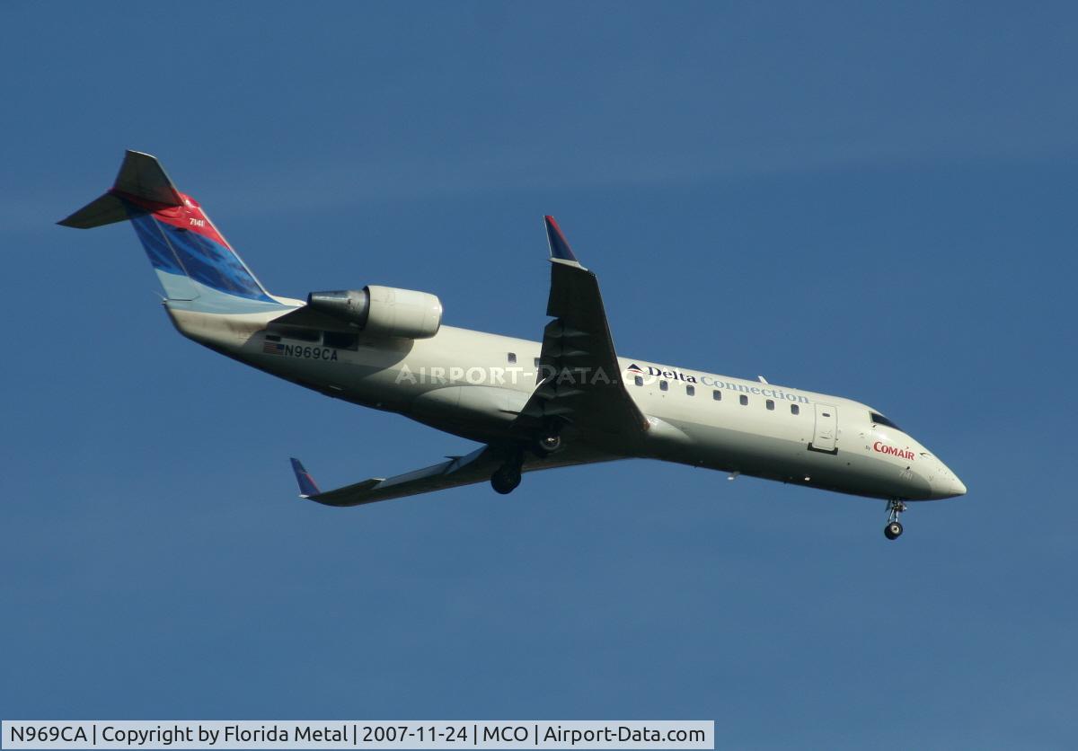 N969CA, 1996 Canadair CRJ-100ER (CL-600-2B19) C/N 7141, Comair