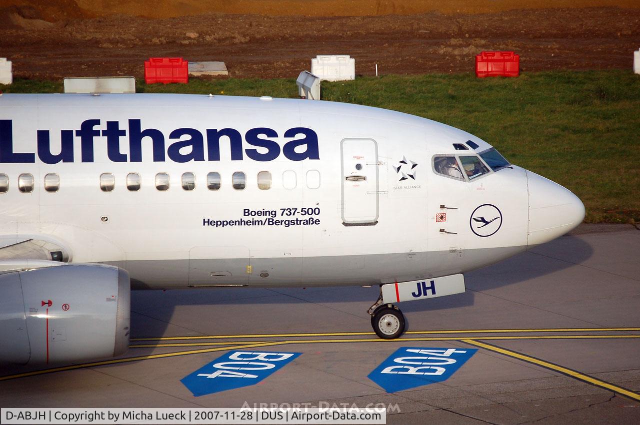 D-ABJH, 1991 Boeing 737-530 C/N 25357, Taxiing to the gate