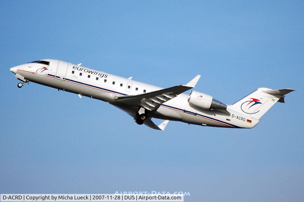 D-ACRD, Canadair CRJ-200ER (CL-600-2B19) C/N 7583, Climbing out of Duesseldorf