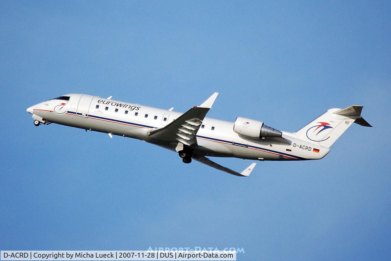 D-ACRD, Canadair CRJ-200ER (CL-600-2B19) C/N 7583, bye bye Duesseldorf