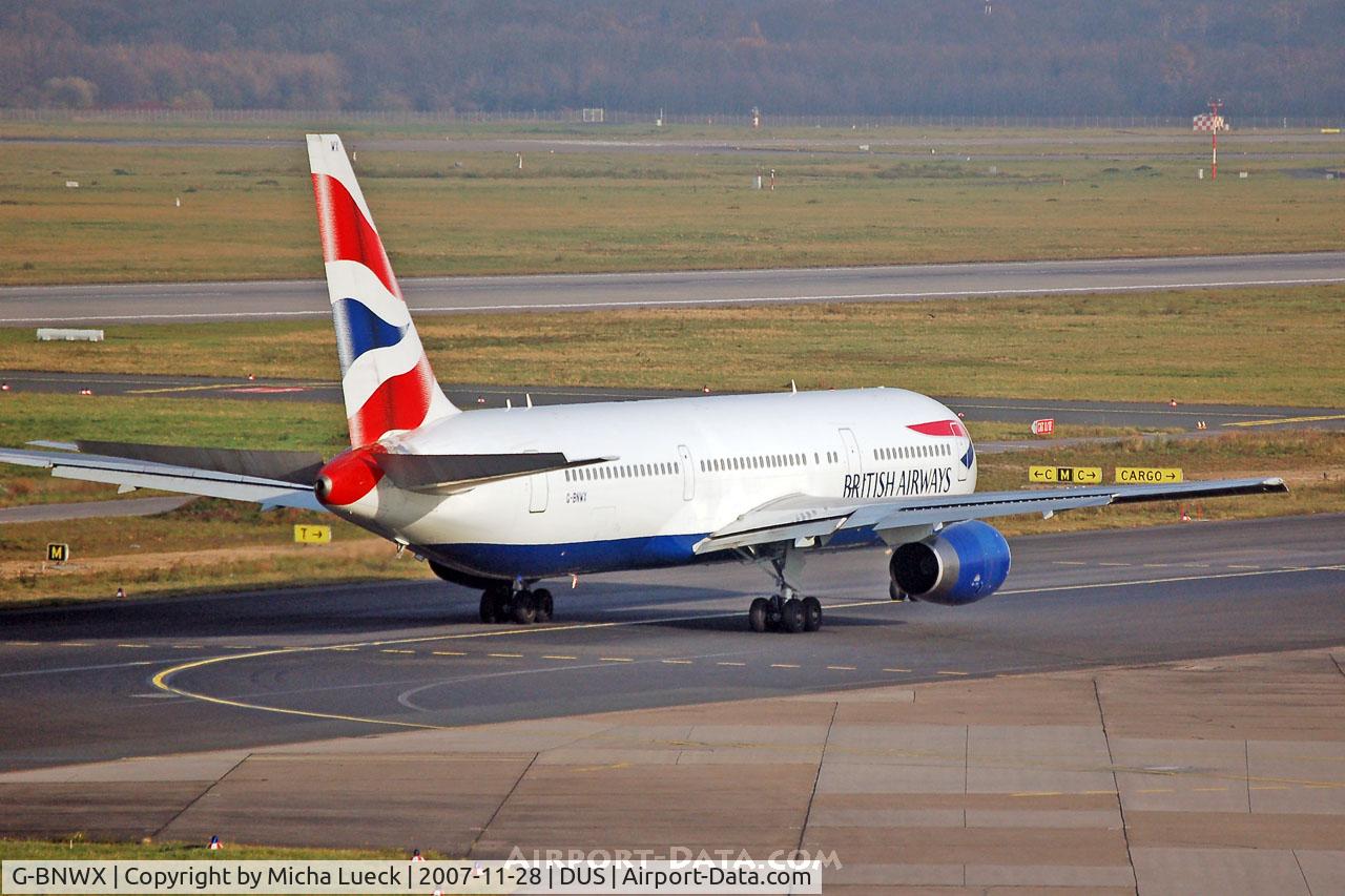G-BNWX, 1994 Boeing 767-336 C/N 25832, Taxiing to the runway