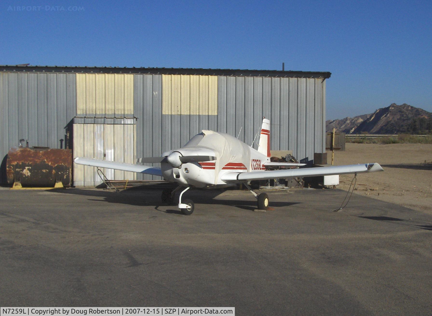 N7259L, 1972 American Aviation AA-1A Trainer C/N AA1A-0459, 1972 American Aviation AA-1A, Lycoming O-235 108 Hp