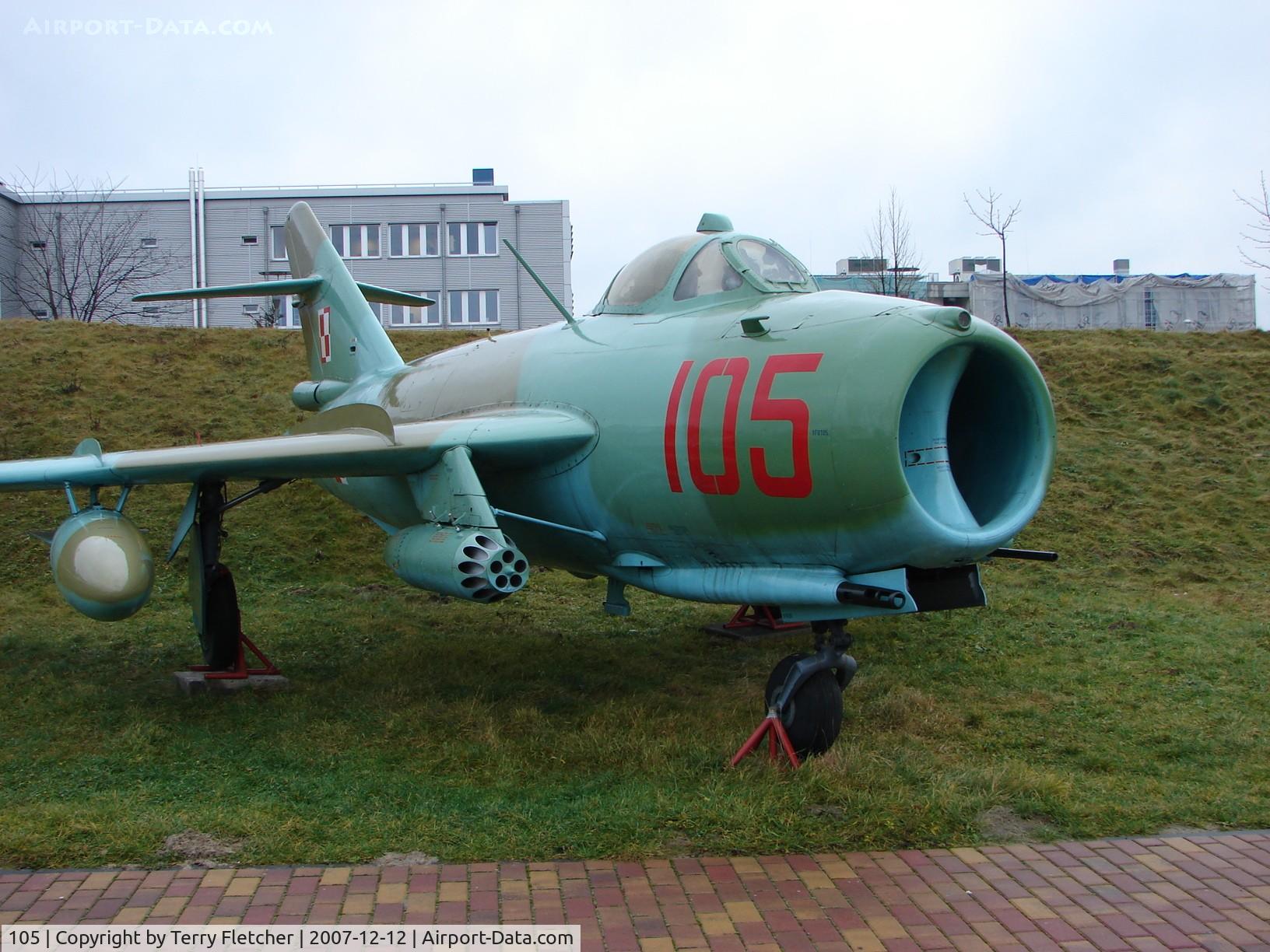 105, PZL-Mielec Lim-6bis C/N 1F-0105, Another angle showing the artillery of the Polish Lim 6Bis