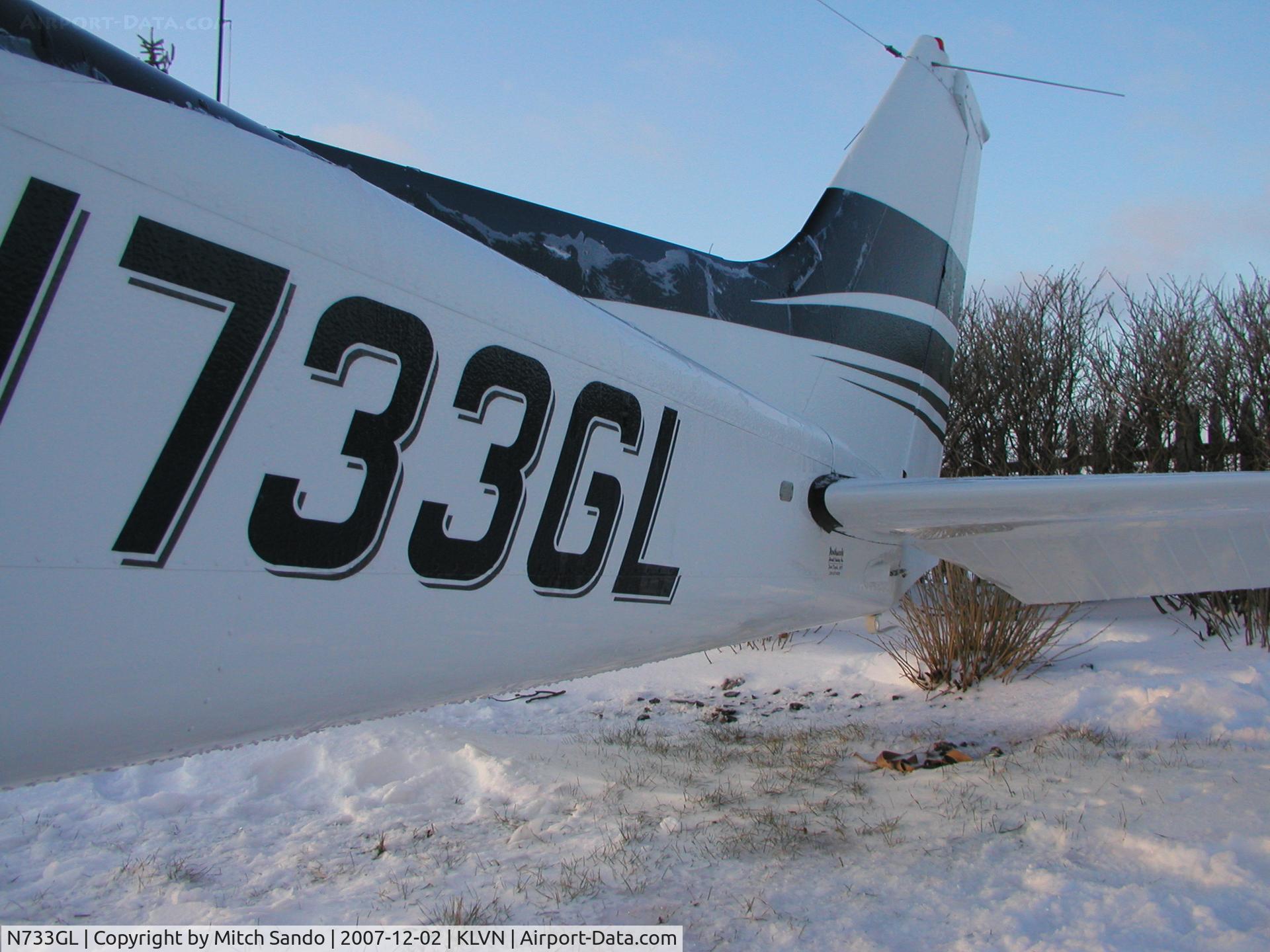 N733GL, 1976 Cessna 172N C/N 17268284, Parked on the ramp at Airlake.