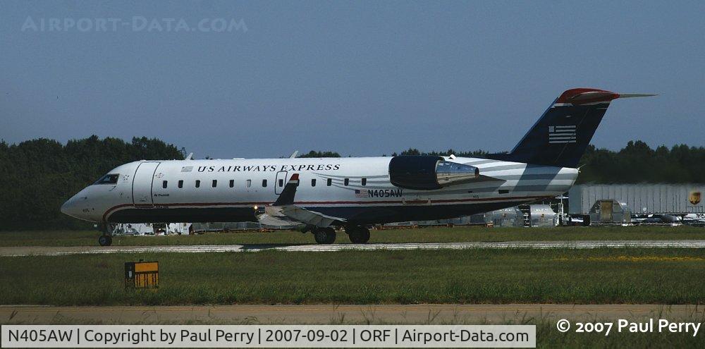 N405AW, 1999 Bombardier CRJ-200LR (CL-600-2B19) C/N 7362, Another Air Wisconsin flight headed out
